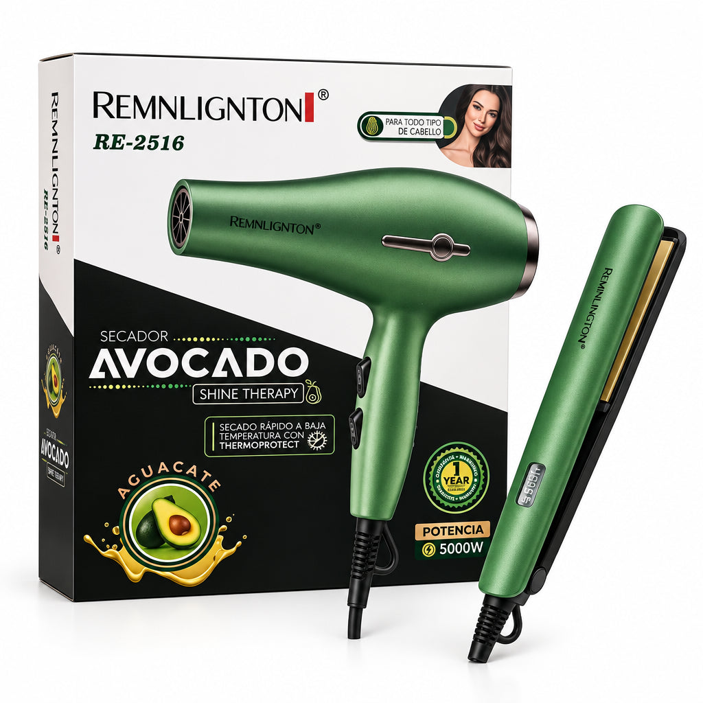 Combo de Secador + Plancha Alisadora (Modelo RE-2516).