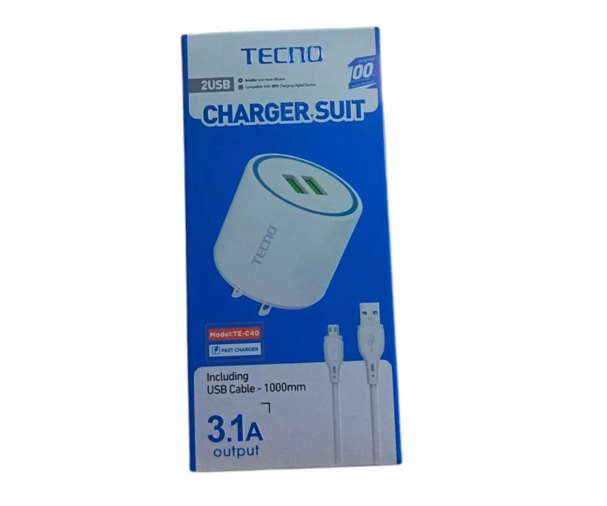 Cargador Tecno Redondo V8
