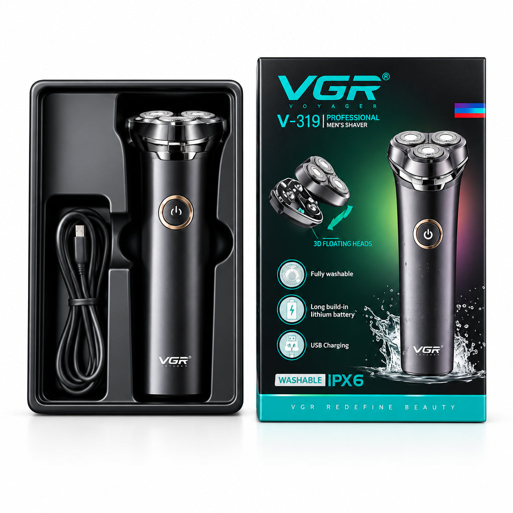 Afeitadora / Barbera Eléctrica Rotativa VGR V-319