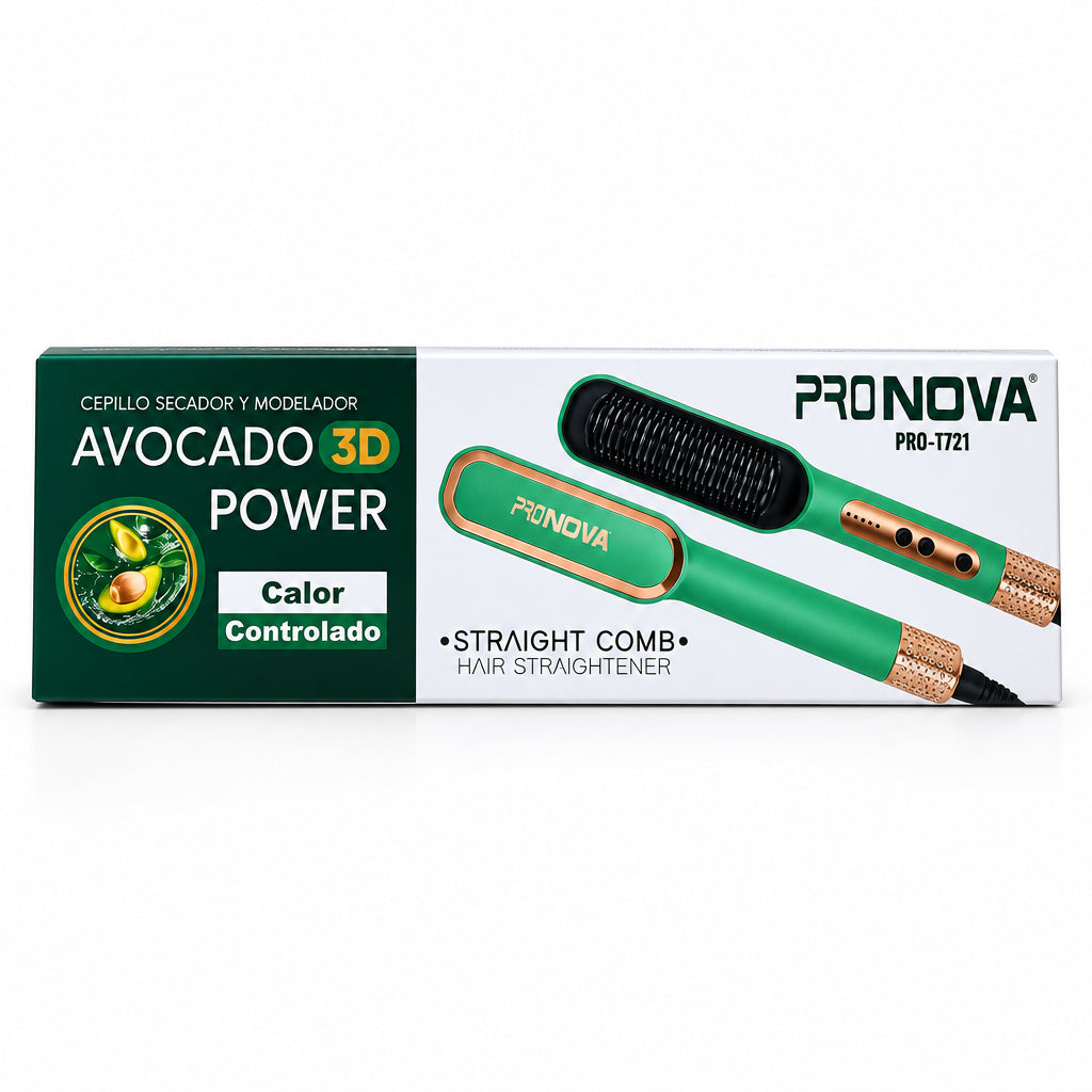 Cepillo Secador, Alisador y Modelador PRONOVA PRO-1721