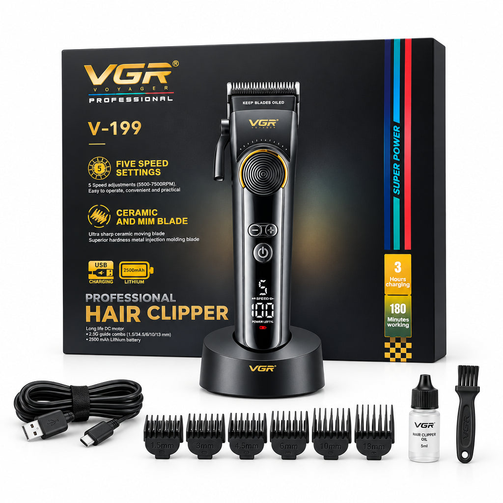 Máquina Cortadora de Cabello Profesional VGR V-199