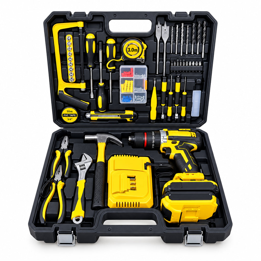 Kit de Taladro Inalámbrico y Juego de Herramientas Completo (Modelo 4233Z)