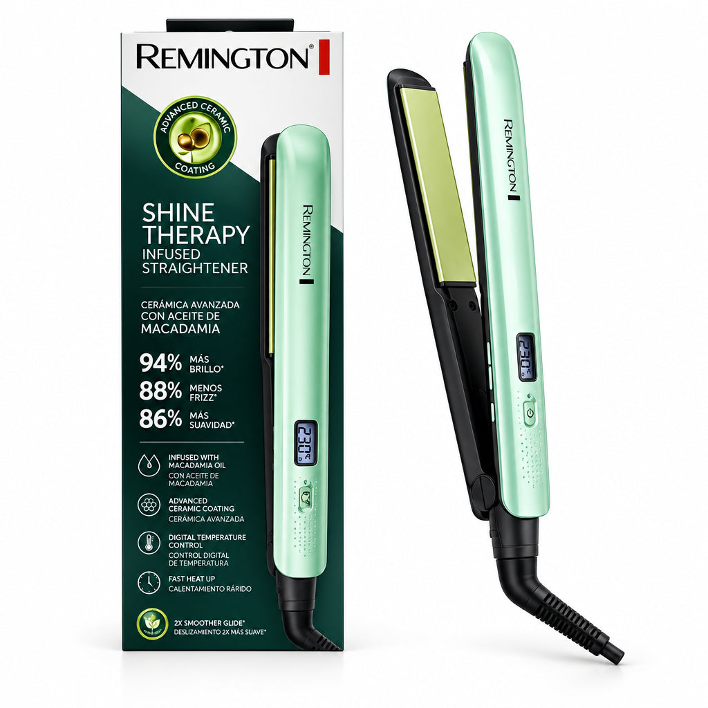 Plancha de Cabello REMINGTON Shine Therapy Aguacate