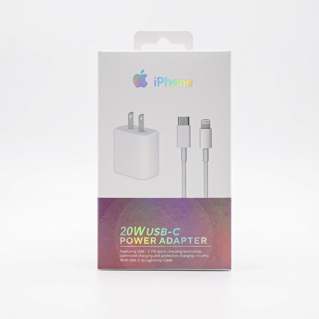 Cargador de 20W USB-C Power Adapter con Cable USB-C a Lightning