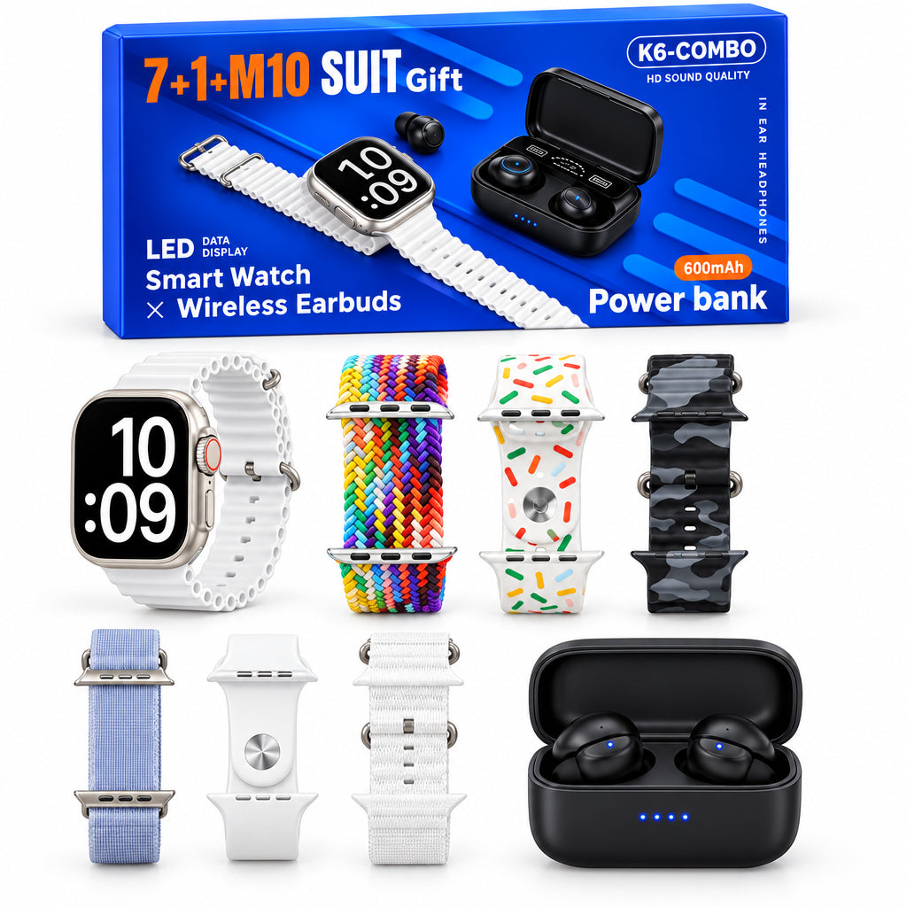 Combo Smartwatch K6 (7+1+M10 Suit Gift)