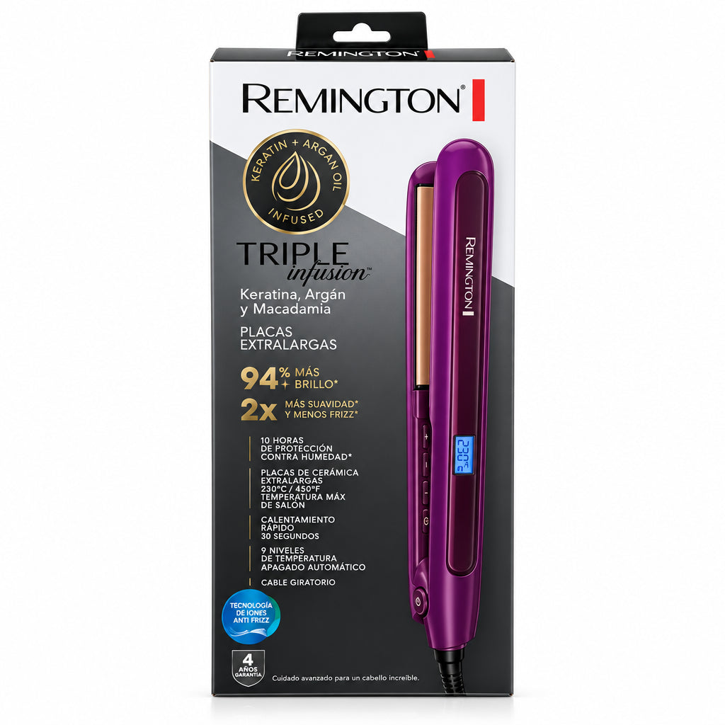 Plancha de Cabello REMINGTON Triple Infusion.