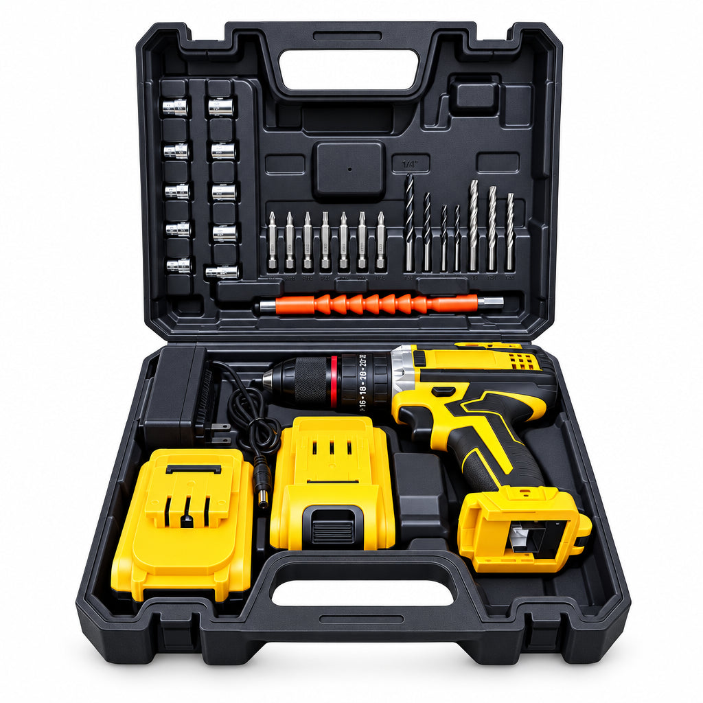 Kit de Taladro Inalámbrico y Accesorios de Perforación (Modelo 2119A)
