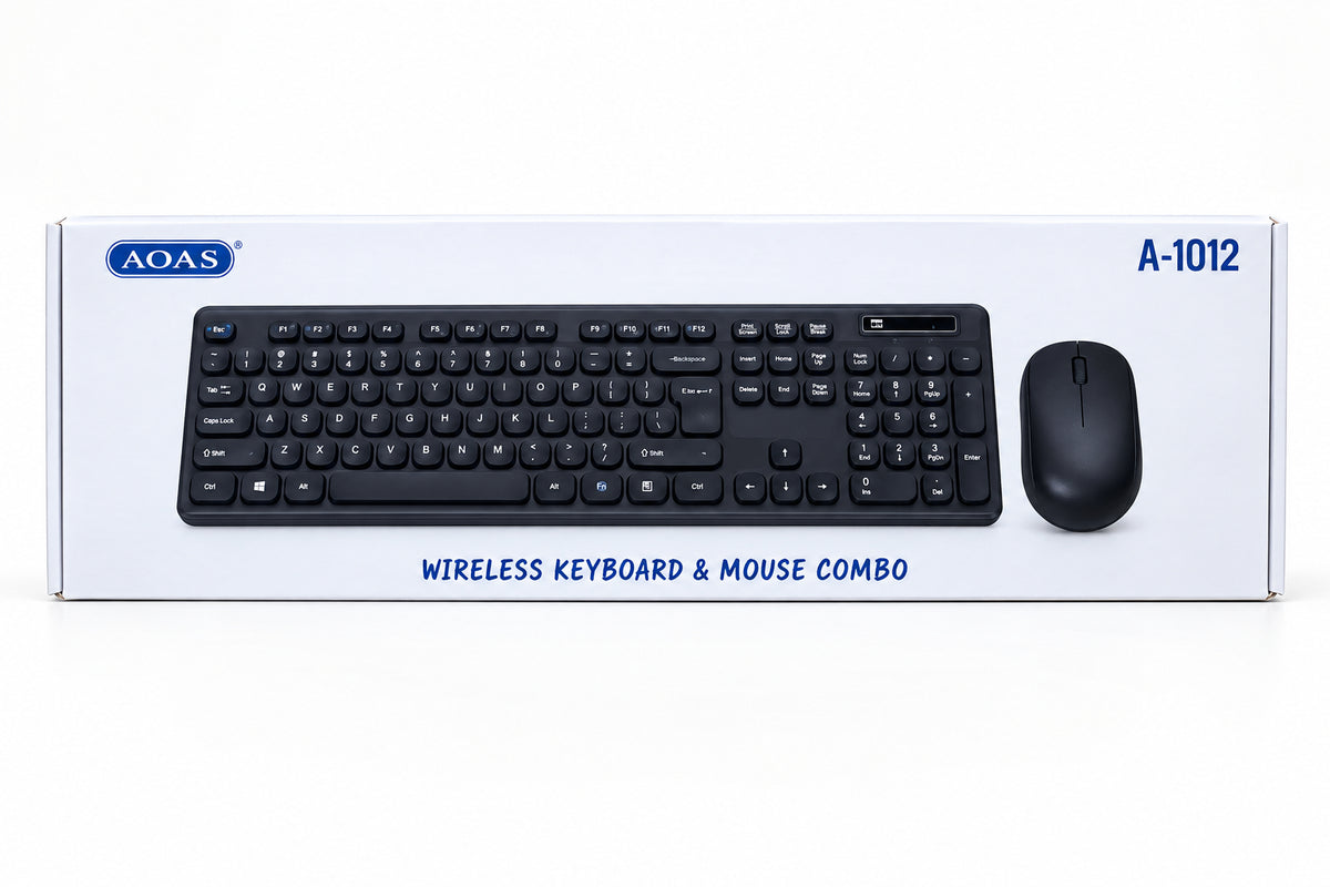 Combo Inalámbrico de Teclado y Mouse AOAS A-1012