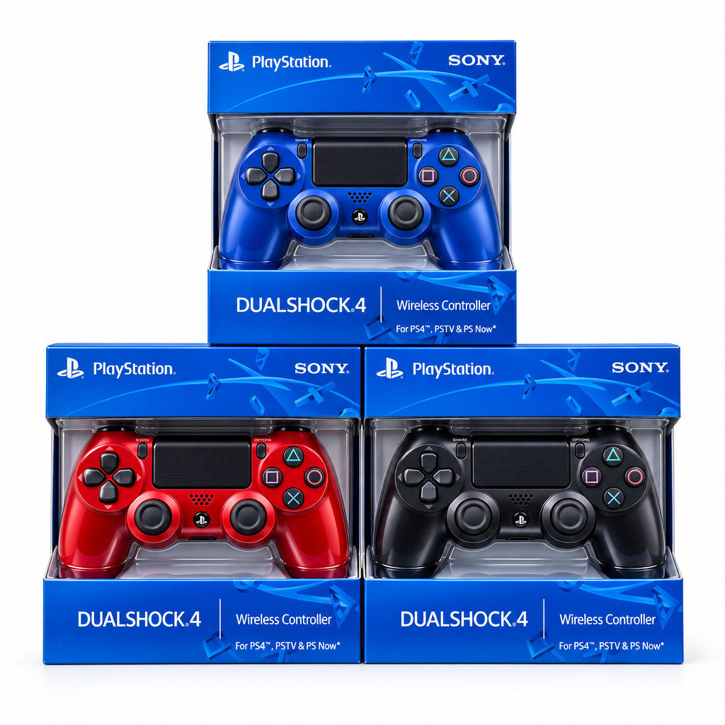 Control Inalámbrico para PlayStation 4  (Colores Unicolor: Azul, Rojo, Negro)