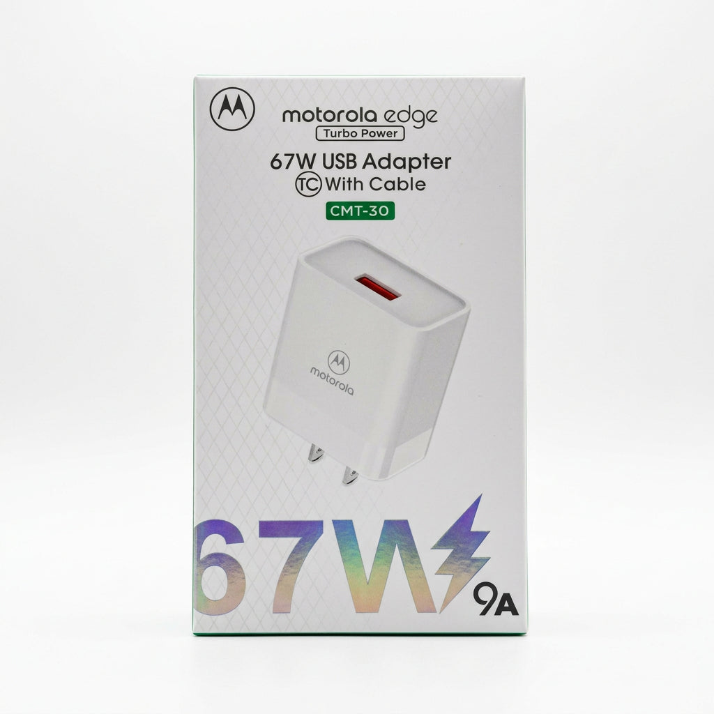 Cargador Motorola Edge TurboPower 67W con Cable Tipo-C